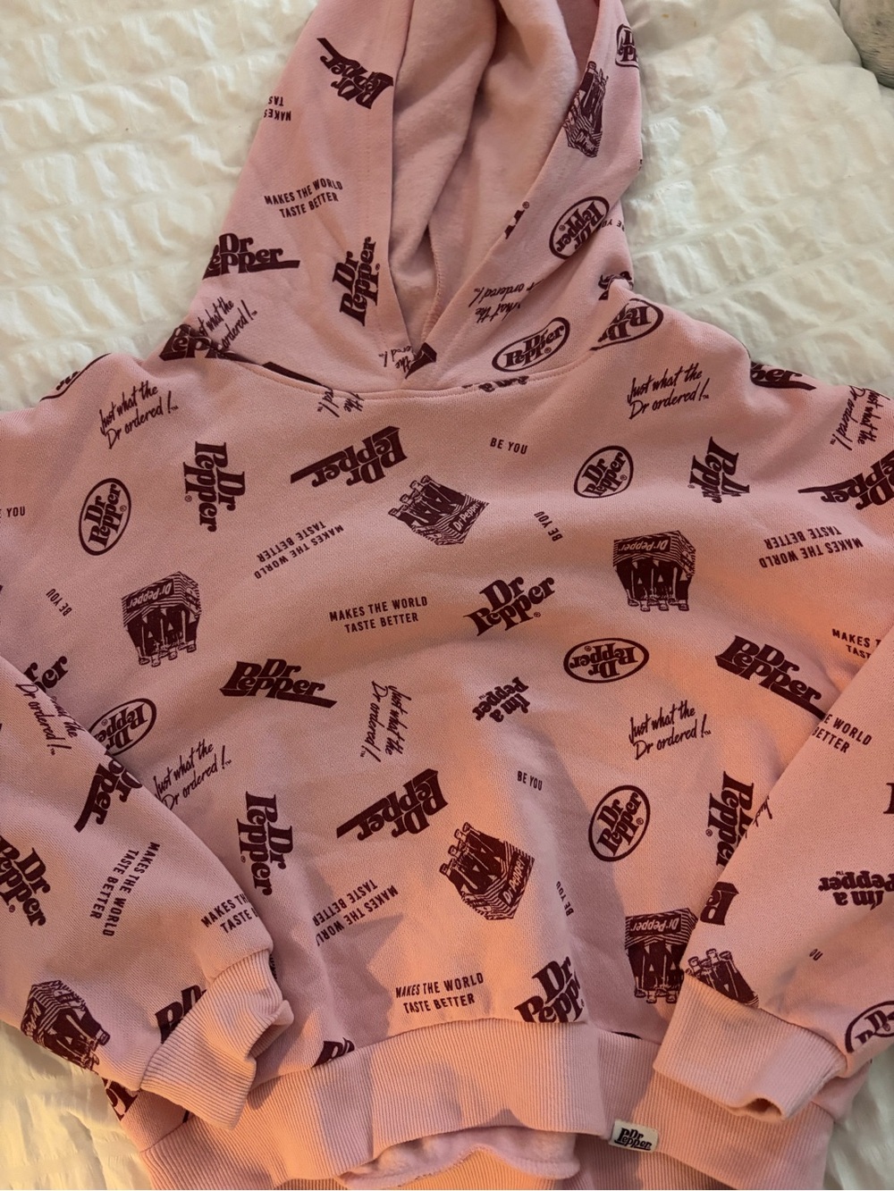Dr Pepper Pink Logo Hoodie - Women's Casual Sweatshirt
